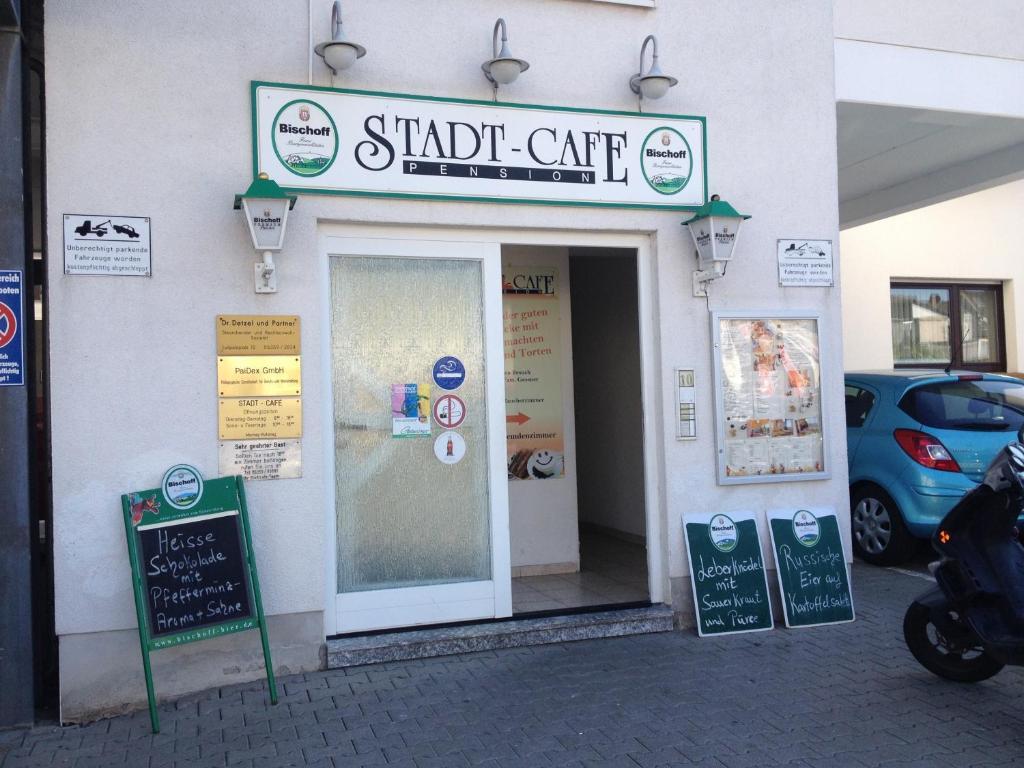 Stadtcafe Pension Grünstadt Exterior foto